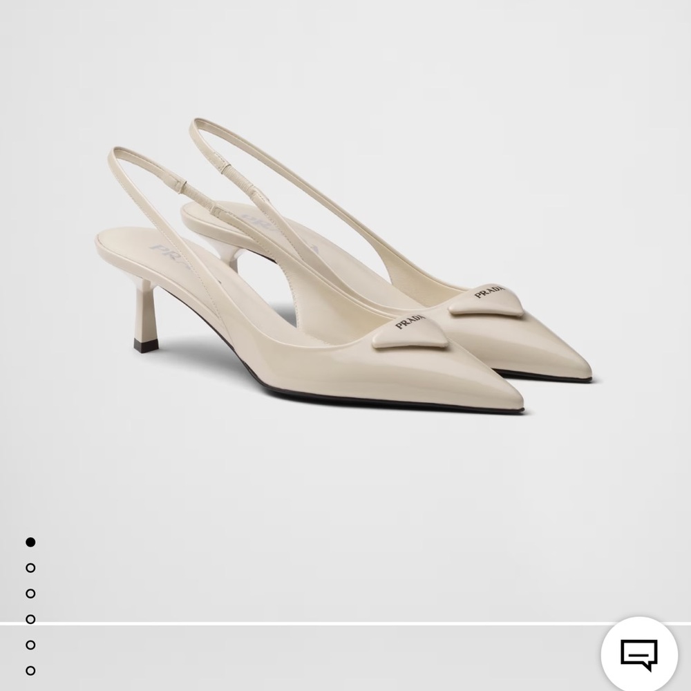 Prada Beige Slingback Heels